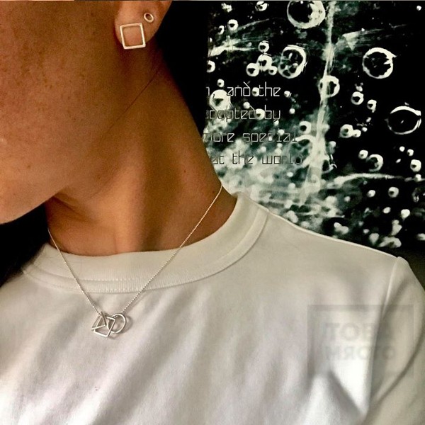 Сребърно колие Feelosophy Signature - три елемента