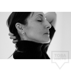 Сребърни обеци Feelosophy - кръг