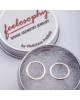 Сребърни обеци Feelosophy - кръг