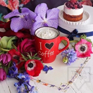 Ръчно изработена ароматна свещ Gancini - i love coffee