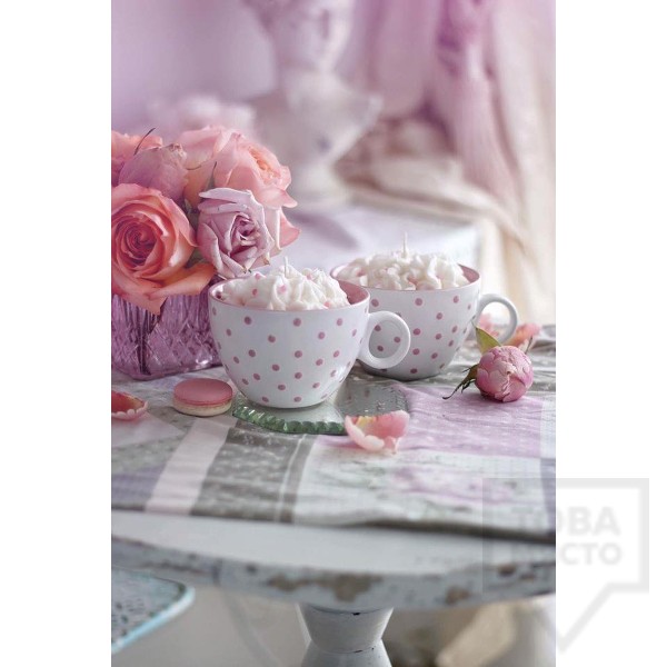 Ръчно изработена свещ Gancini - dotticcino