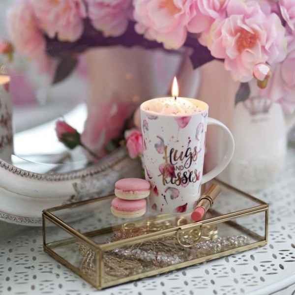 Ръчно изработена свещ Gancini - hugs and kisses