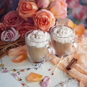 Ръчно изработена свещ Gancini - мокачино