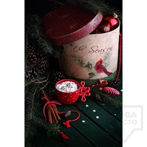 Ръчно изработена свещ Gancini - red snowflake