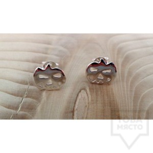 Ръчно изработени сребърни обеци Gargorock - тикви