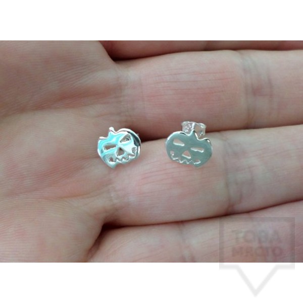 Ръчно изработени сребърни обеци Gargorock - тикви