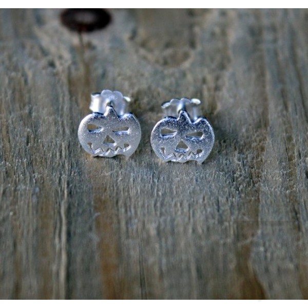 Ръчно изработени сребърни обеци Gargorock - тикви