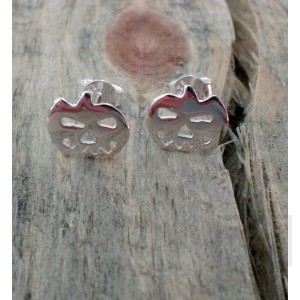 Ръчно изработени сребърни обеци Gargorock - тикви