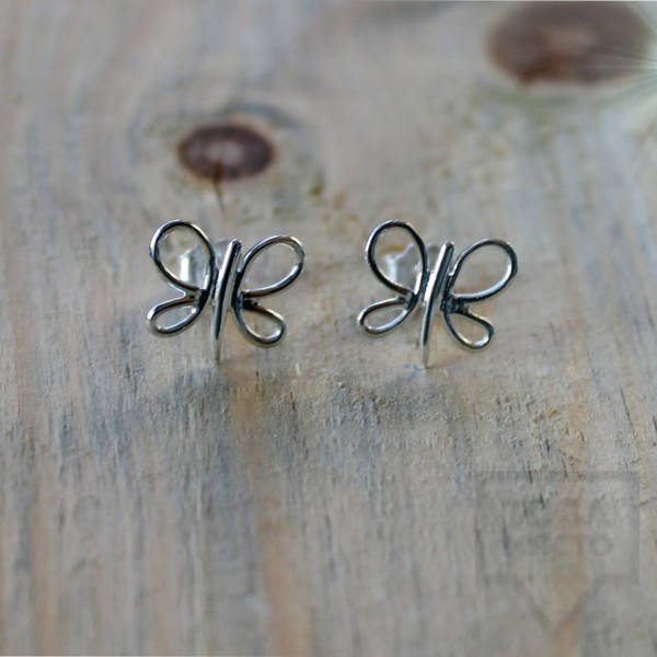 Сребърни обеци Gargorock - пеперуди