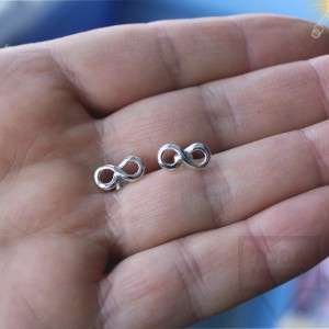 Сребърни обеци Gargorock - безкрайност