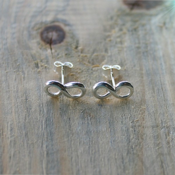 Сребърни обеци Gargorock - безкрайност