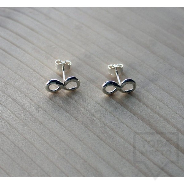 Сребърни обеци Gargorock - безкрайност