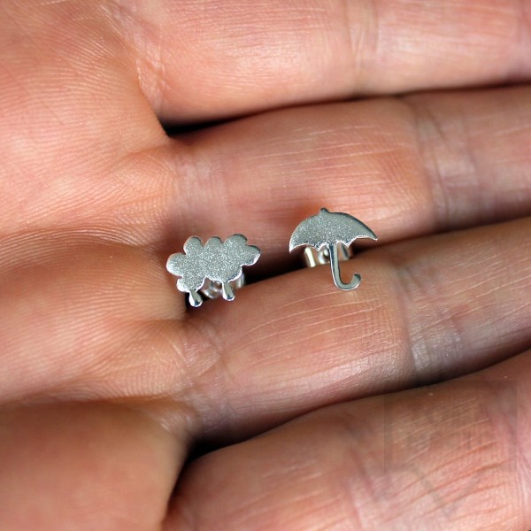 Сребърни обеци Gargorock - дали вали