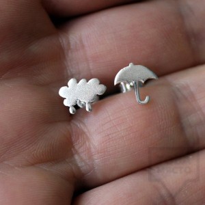 Сребърни обеци Gargorock - дали вали