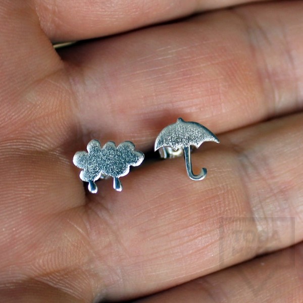 Сребърни обеци Gargorock - дали вали