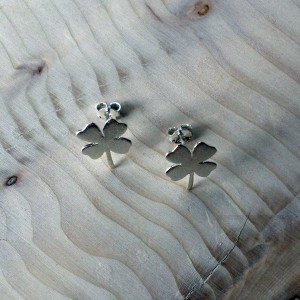 Сребърни обеци Gargorock - детелини