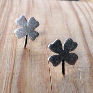 Сребърни обеци Gargorock - детелини