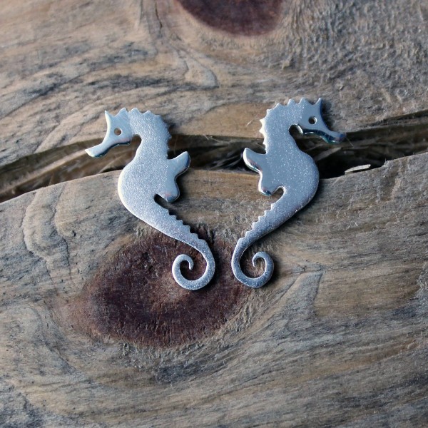 Сребърни обеци Gargorock - морски кончета