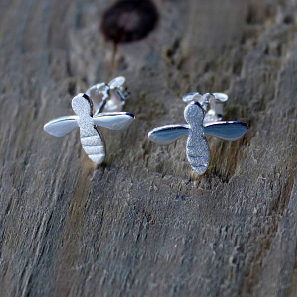 Сребърни обеци Gargorock - пчелички