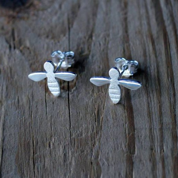 Сребърни обеци Gargorock - пчелички