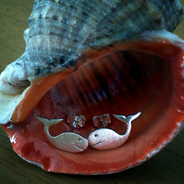 Сребърни обеци Гаргорок - делфини