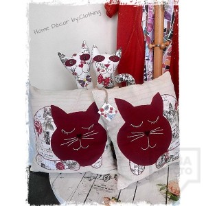 Декоративна възглавница I.Clothing - sleepy cat