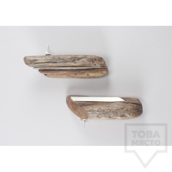 Дизайнерски ръчно изработени обеци IR jewelry - Two from one