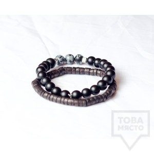 Мъжка гривна J.Griffin-Onyx Seeker