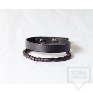 Мъжка гривна J.Griffin Single Stripe Black