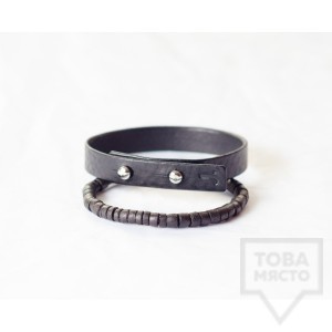 Мъжка гривна J.Griffin Single Stripe Black