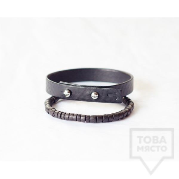 Мъжка гривна J.Griffin Single Stripe Black