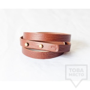 Мъжка гривна J.Griffin Triple Stripe Brown