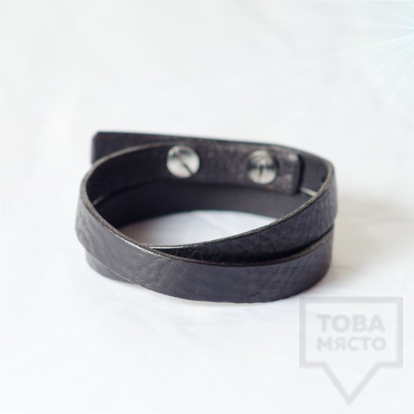 Мъжка гривна J.Griffin Double Stripe Black