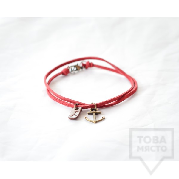 Мъжка гривна J.Griffin Sailor Jack Red