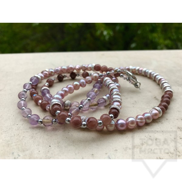 Ръчно изработено колие Jewelry by Emiliya - Purple Softness