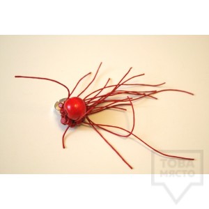 Дизайнерски пръстен KaYo - червен с дърво