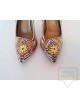 Дизайнерски дамски обувки Kareez Art Line - Народни шевици