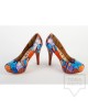 Дизайнерски дамски обувки Kareez Art Line - Пъзел