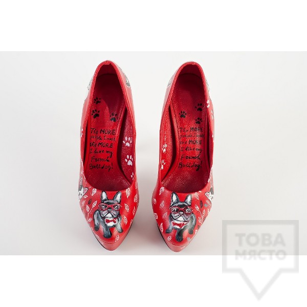 Дизайнерски дамски обувки Kareez Art Line - Puppy