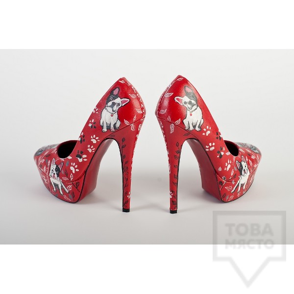 Дизайнерски дамски обувки Kareez Art Line - Puppy