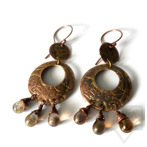 Дизайнерски обеци Katano - holly sun