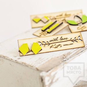 Ръчно изработени обеци Kats Jewerly - геометрия