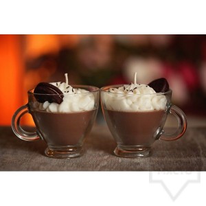 Ръчно изработена свещ KIndy Candles - горещ шоколад