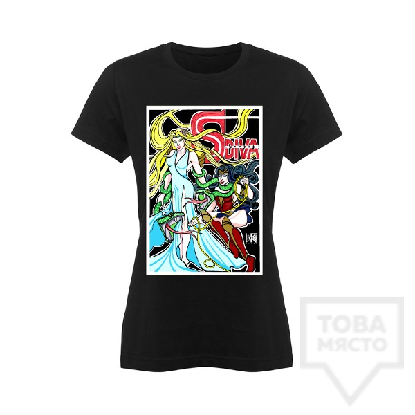 Дамска тениска Koren - Samodiva VS Wonder Woman