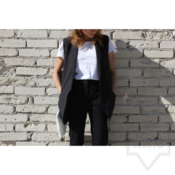 Дамска тениска Кръгче - Фламинго