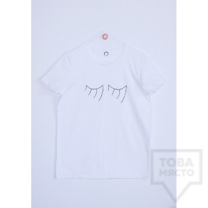 Дамска тениска Кръгче - Мигли