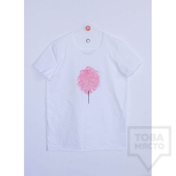 Дамска тениска Кръгче - Памук