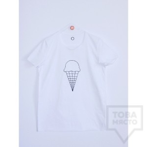 Дамска тениска Кръгче - Сладолед