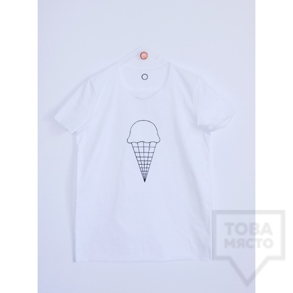 Дамска тениска Кръгче - Сладолед