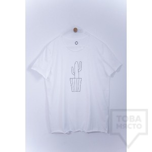 Мъжка тениска Кръгче - Кактус